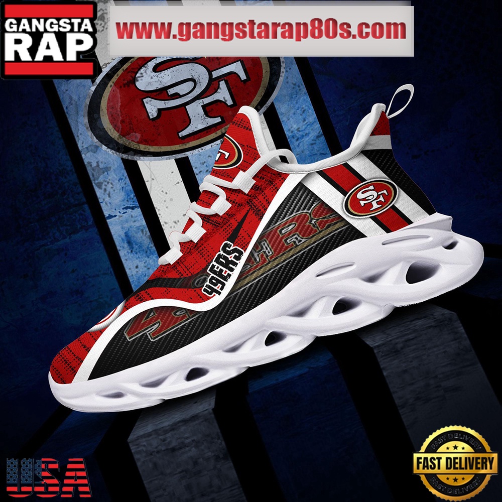 NFL San Francisco 49ers Unique Design Max Soul Shoes Running Sneakers NFL San Francisco 49ers Unique Design Max Soul Shoes Running Sneakers