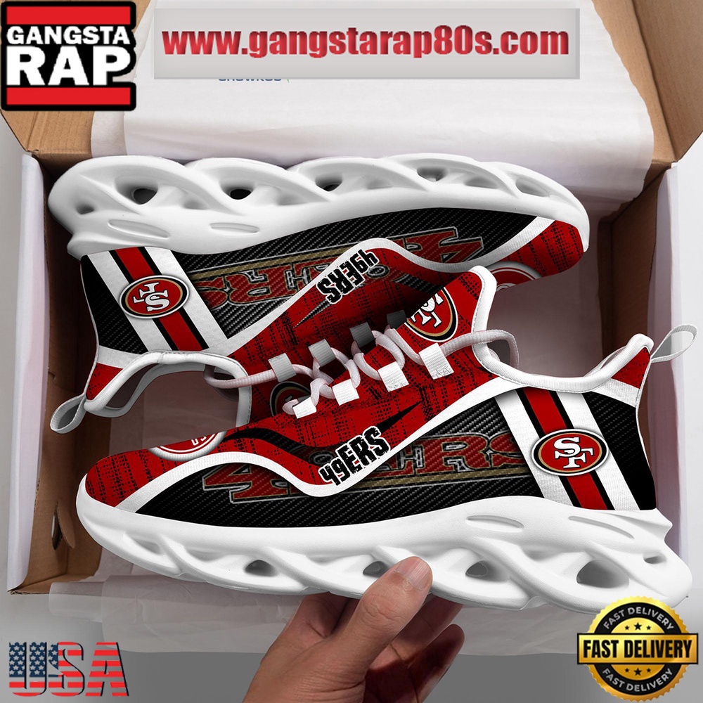 NFL San Francisco 49ers Unique Design Max Soul Shoes Running Sneakers