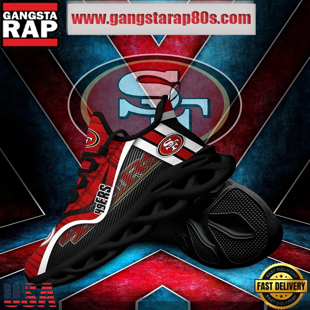 NFL San Francisco 49ers Unique Design Max Soul Shoes Running Sneakers NFL San Francisco 49ers Unique Design Max Soul Shoes Running Sneakers