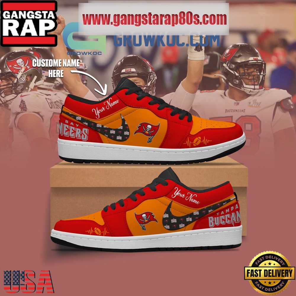Tampa Bay Buccaneers Personalized Air Jordan 1 Sneakers Shoes Tampa Bay Buccaneers Personalized Air Jordan 1 Sneakers Shoes