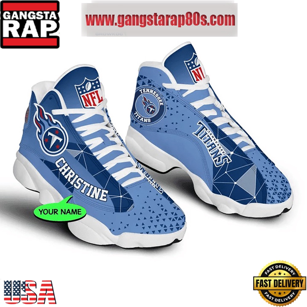 NFL Tennessee Titans Personalized Air Jordan 13 Sport Shoes NFL Tennessee Titans Personalized Air Jordan 13 Sport Shoes