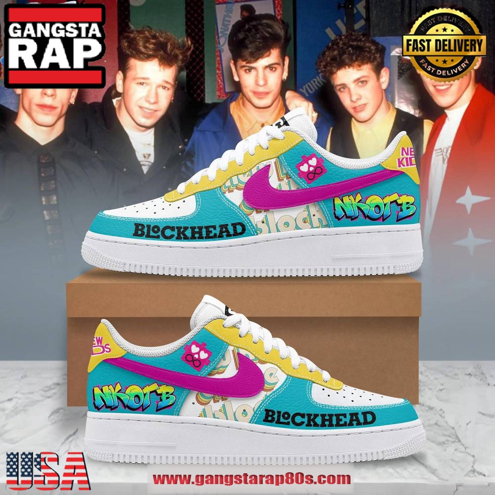 NKOTB Blockhead Limited Edition Air Force 1 Running Sneakers Shoes