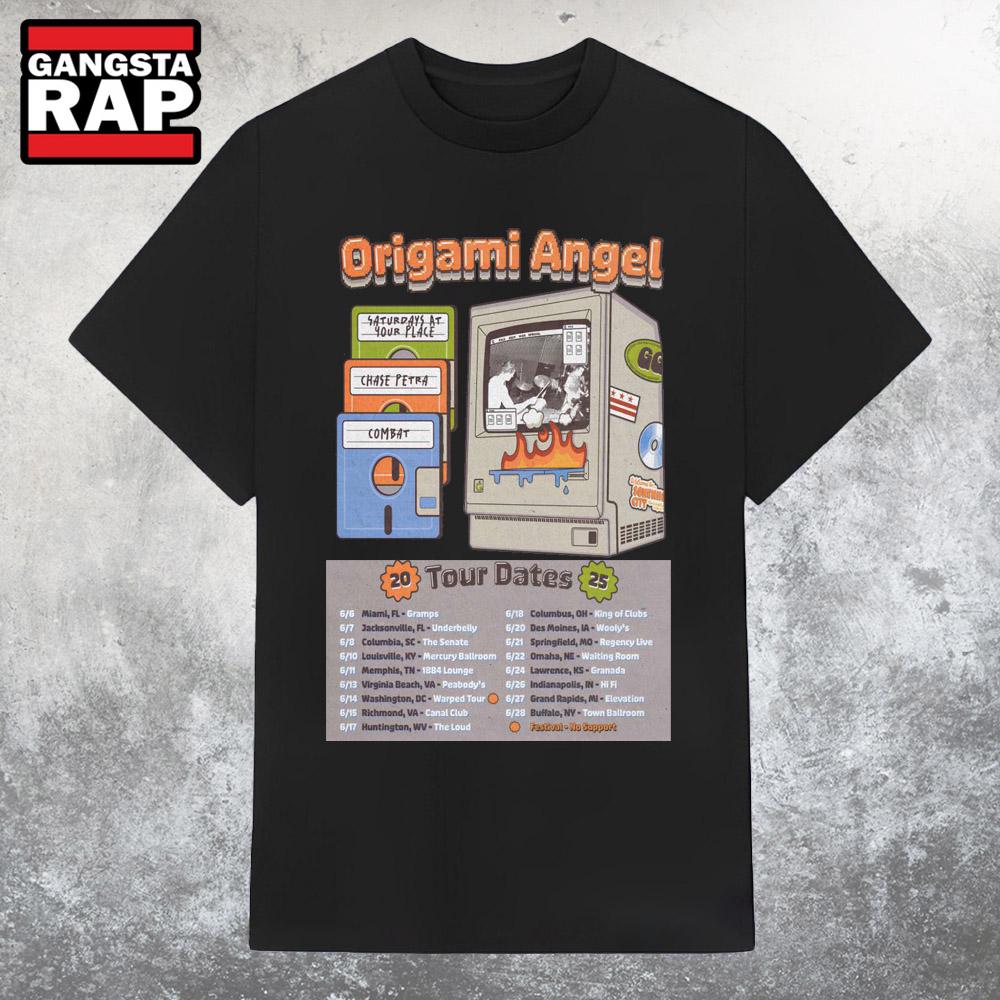 Origami Angel Tour Dates 2025 T Shirt