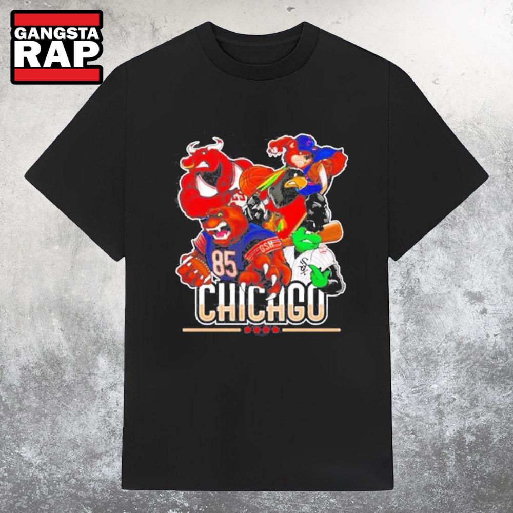 Original Chicago Sports Mascot Team 2025 T Shirt Original Chicago Sports Mascot Team 2025 T Shirt