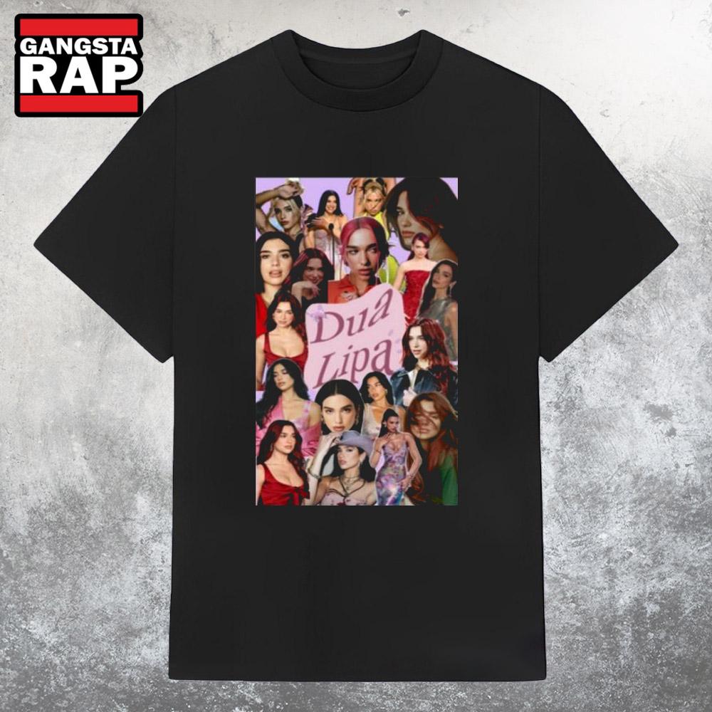 Original Mochakk Dua Lipa Wallpaper Collage T Shirt