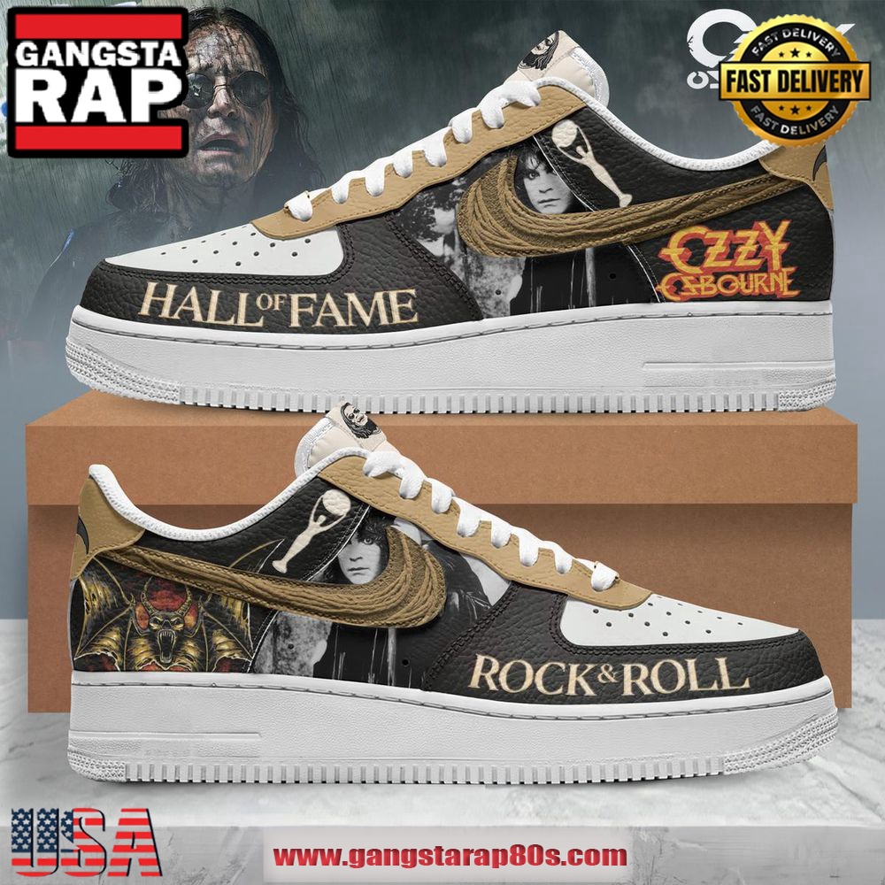 Ozzy Osbourne Hall Of Fame Air Force 1 Running Sneakers Shoes
