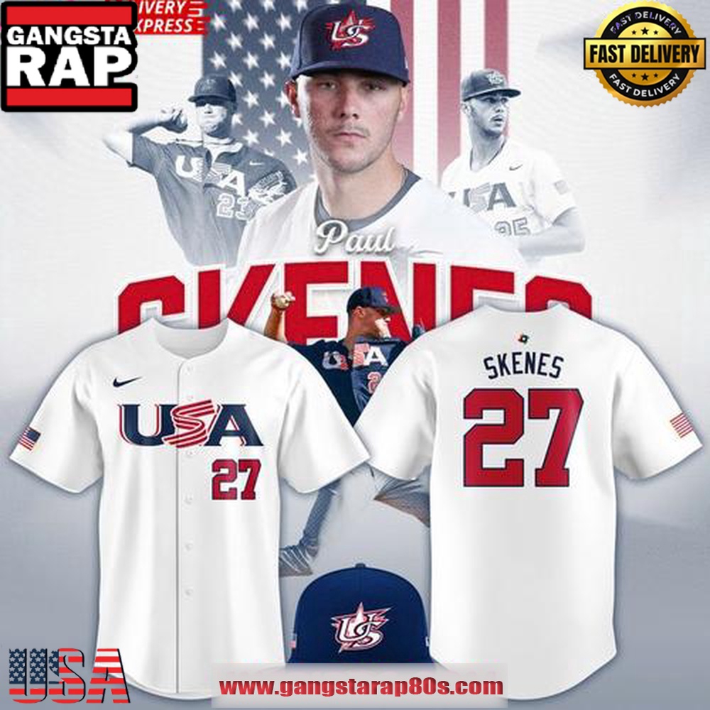 Paul Skenes USA Team World Baseball Classic 2025 White Baseball Jersey