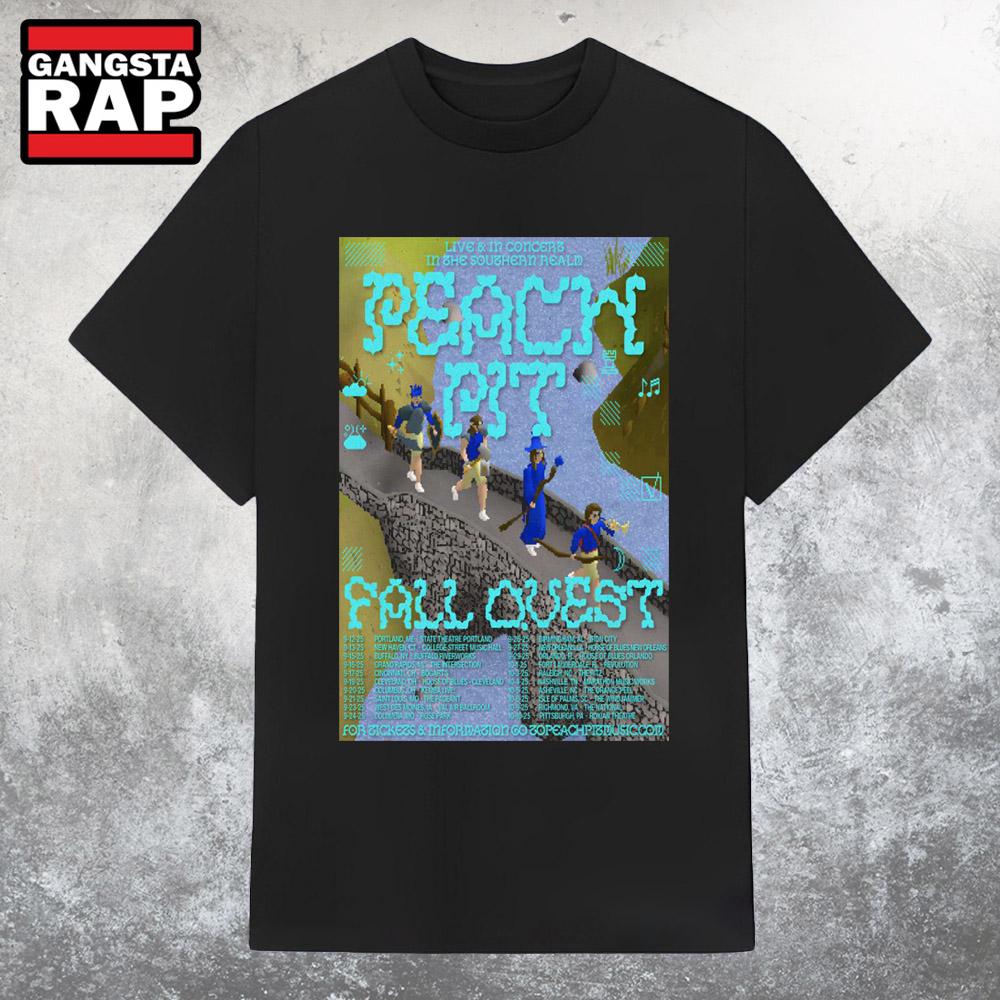 Peach Pit Fall Ovest Tour 2025 T Shirt