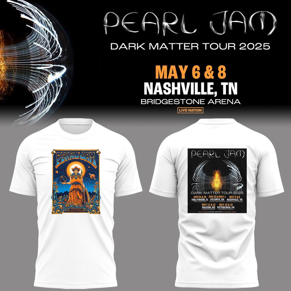 Pearl Jam Dark Matter From Nashville 2025 T Shirt