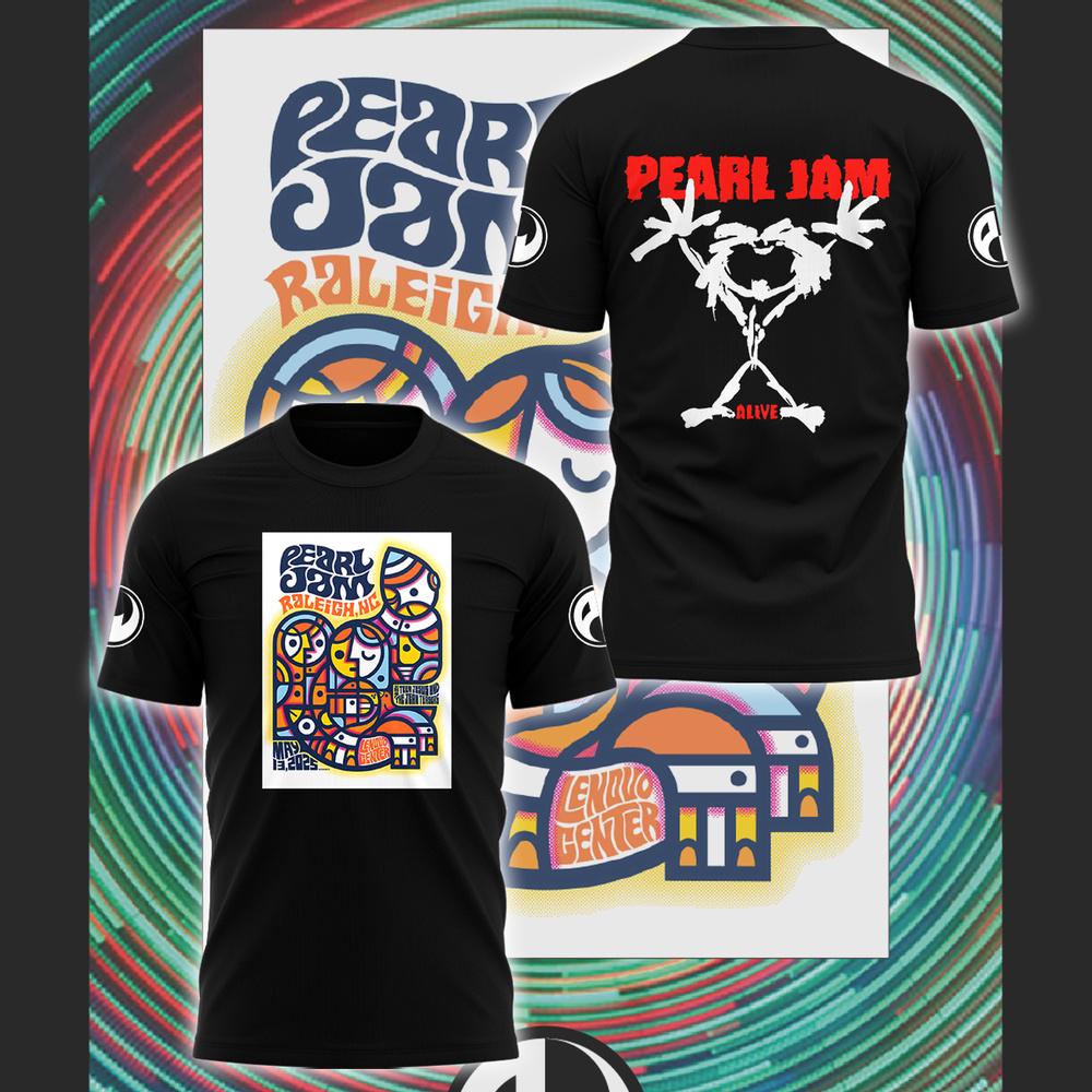 Pearl Jam Dark Matter Tour City of Oaks 2025 Limited New Shirt