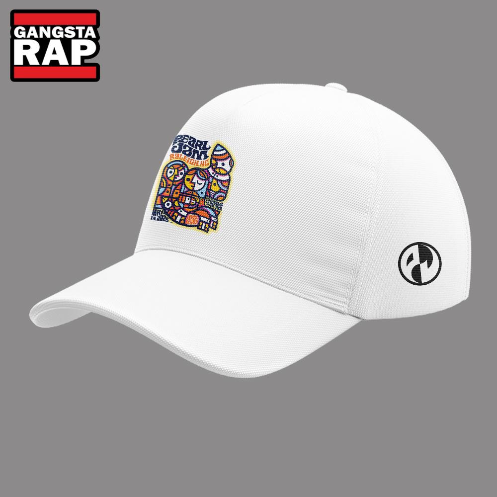 Pearl Jam Dark Matter Tour City of Oaks 2025 Limited White 3D Cap