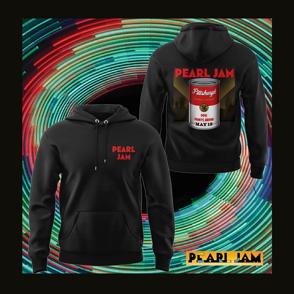 Pearl Jam Dark Matter Tour From Pittsburgh 2025 Design Black 3D Hoodie