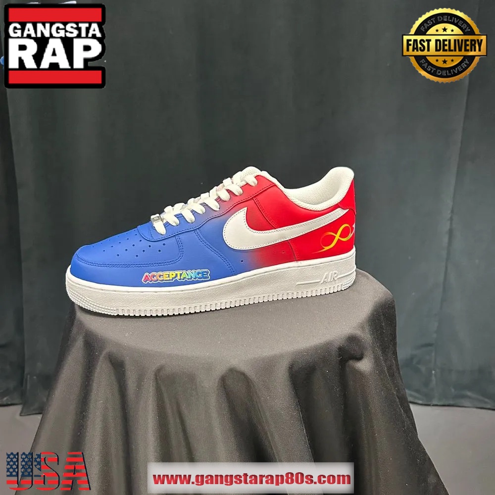 Philadelphia 76ers x To The Max Autism Acceptance 2025 Limited Edition Air Force 1 Running Sneakers Shoes