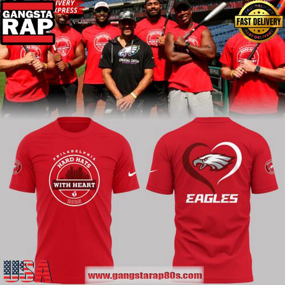 Philadelphia Eagles x Hard Hats With Heart 2025 Special Unisex T Shirt