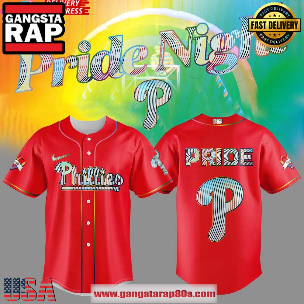 Philadelphia Phillies LGBTQ Pride Night 2025 Baseball Jersey