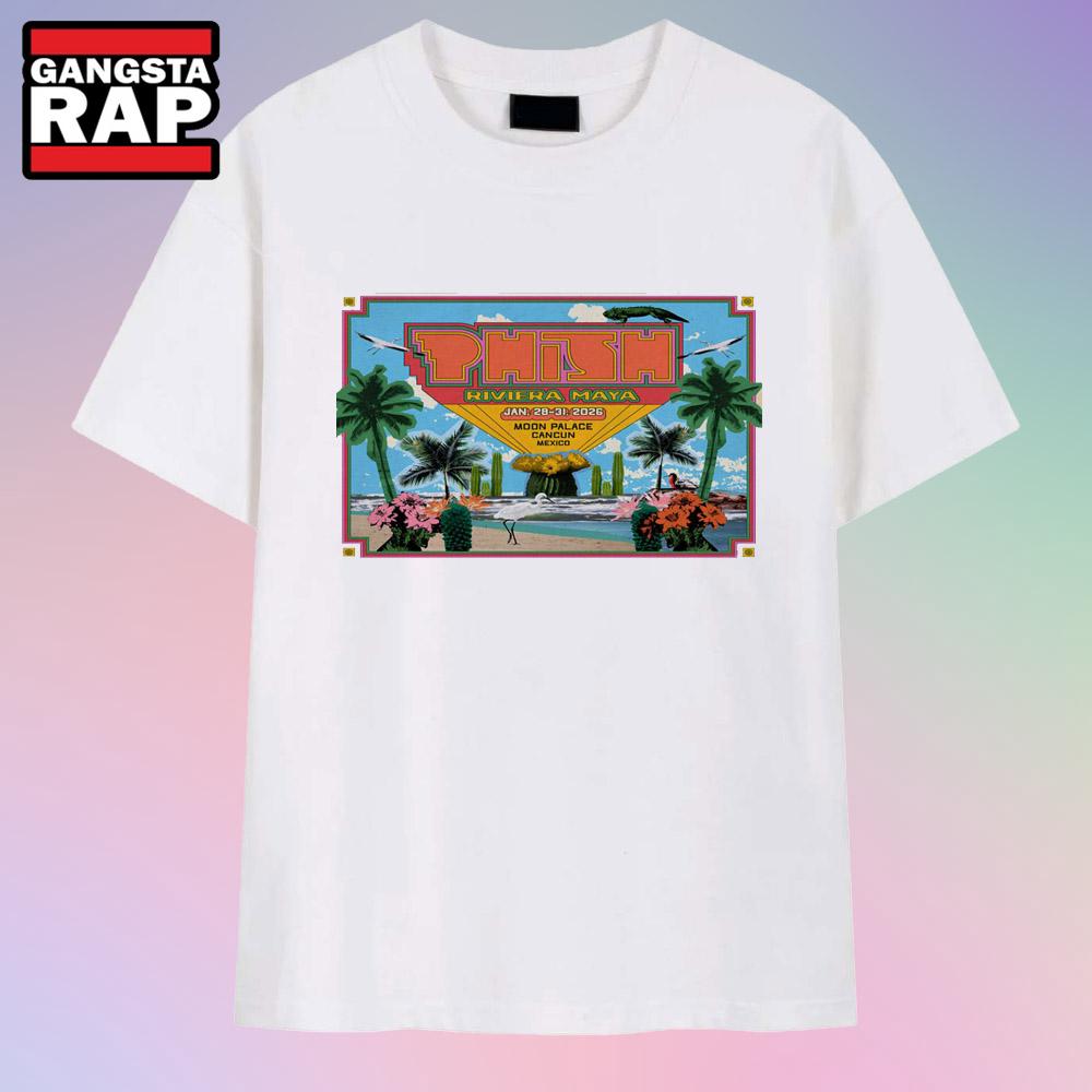 Phish Riviera Maya Moon Palace Cancun Mexico Jan 28-31 2026 Tour T Shirt