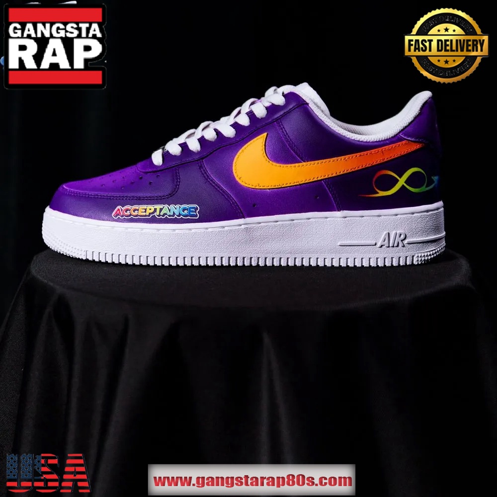 Phoenix Suns x To The Max Autism Acceptance 2025 Limited Edition Air Force 1 Running Sneakers Shoes