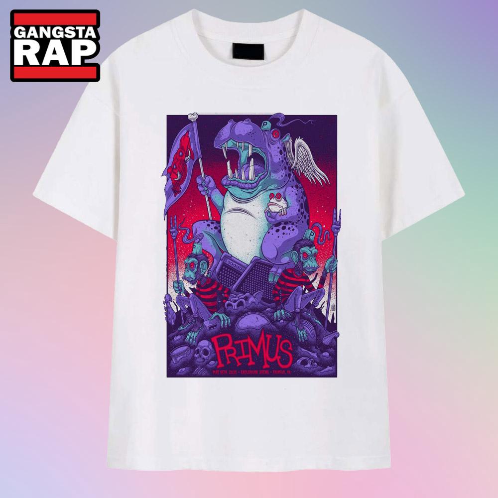 Primus EagleBank Arena, Fairfax, VA May 18 2025 Concert T Shirt