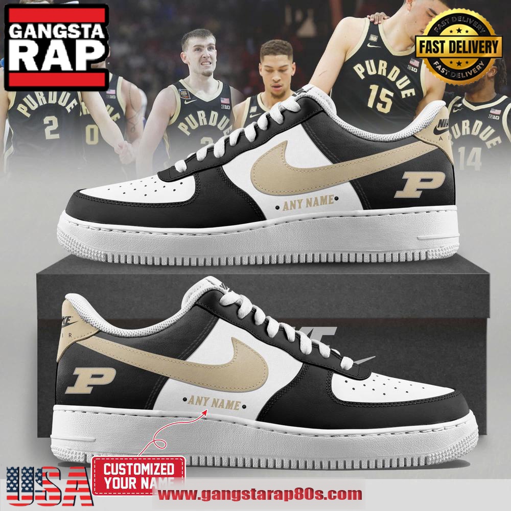 Purdue Boilermakers 2025 Limited Edition Air Force 1 Running Sneakers Shoes