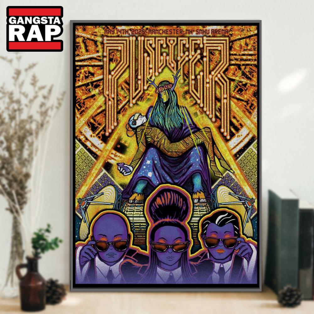 Puscifer SNHU Arena, Manchester, NH May 14 2025 Concert Poster Canvas Art