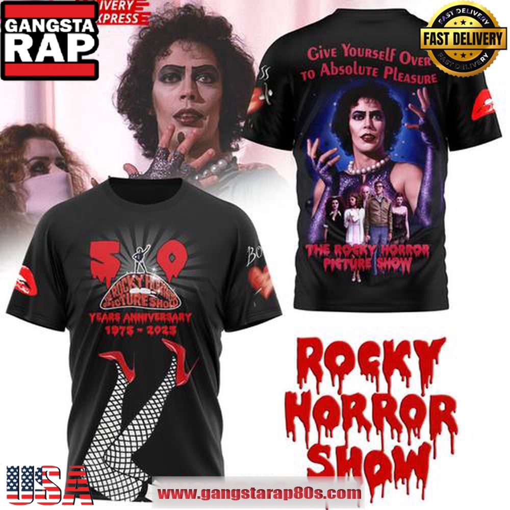 ROCKY HORROR PICTURE SHOW 50 Year Anniversary Special Unisex T Shirt ROCKY HORROR PICTURE SHOW 50 Year Anniversary Special Unisex T Shirt