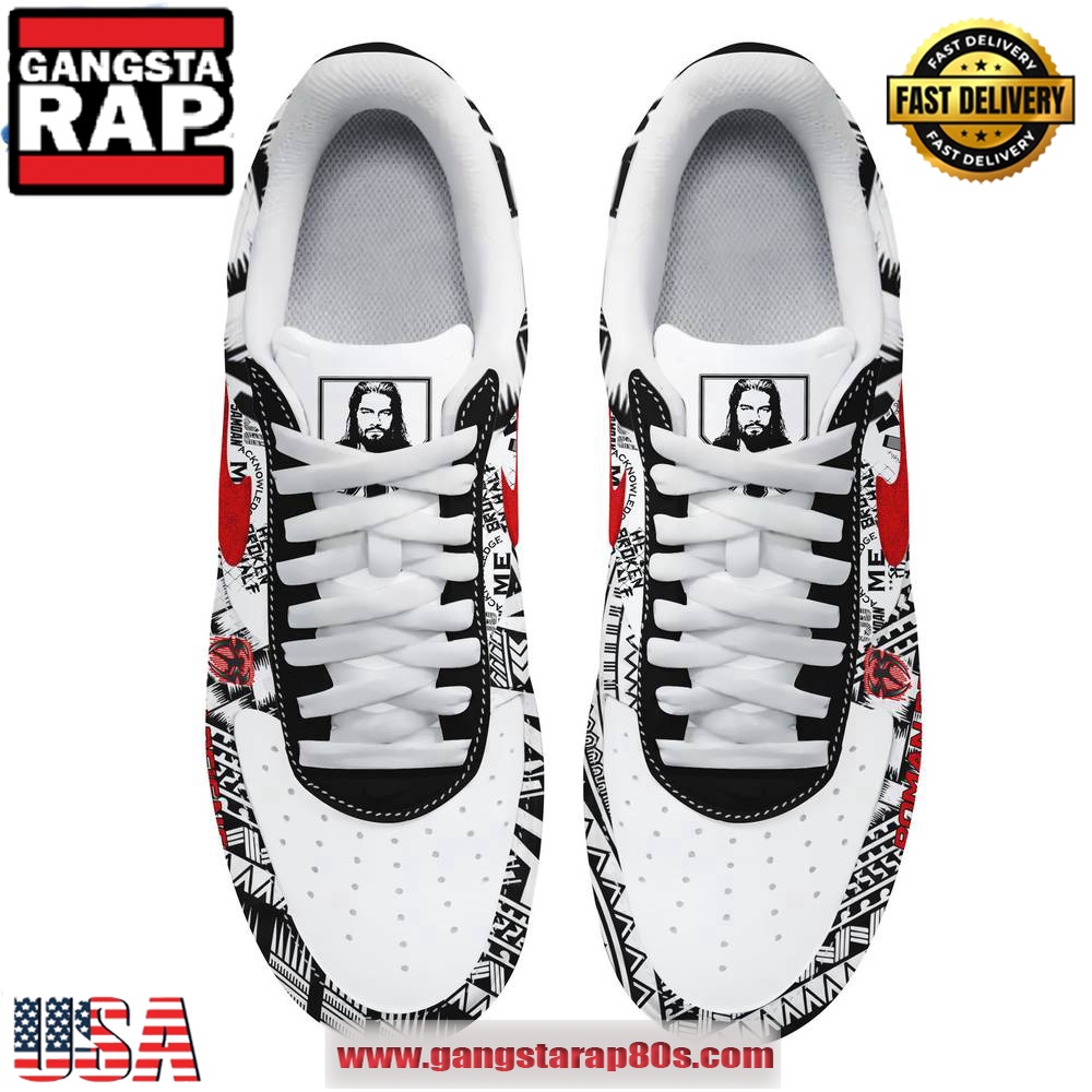 Roman Reigns Acknowledge Me Air Force 1 Running Sneakers Shoes