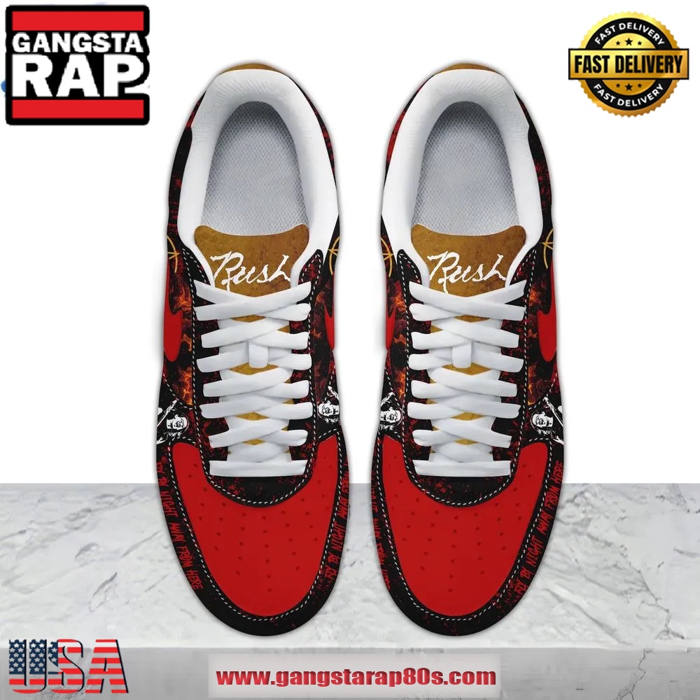 Rush Band 50th Anniversary Of Rush Air Force 1 Running Sneakers Shoes