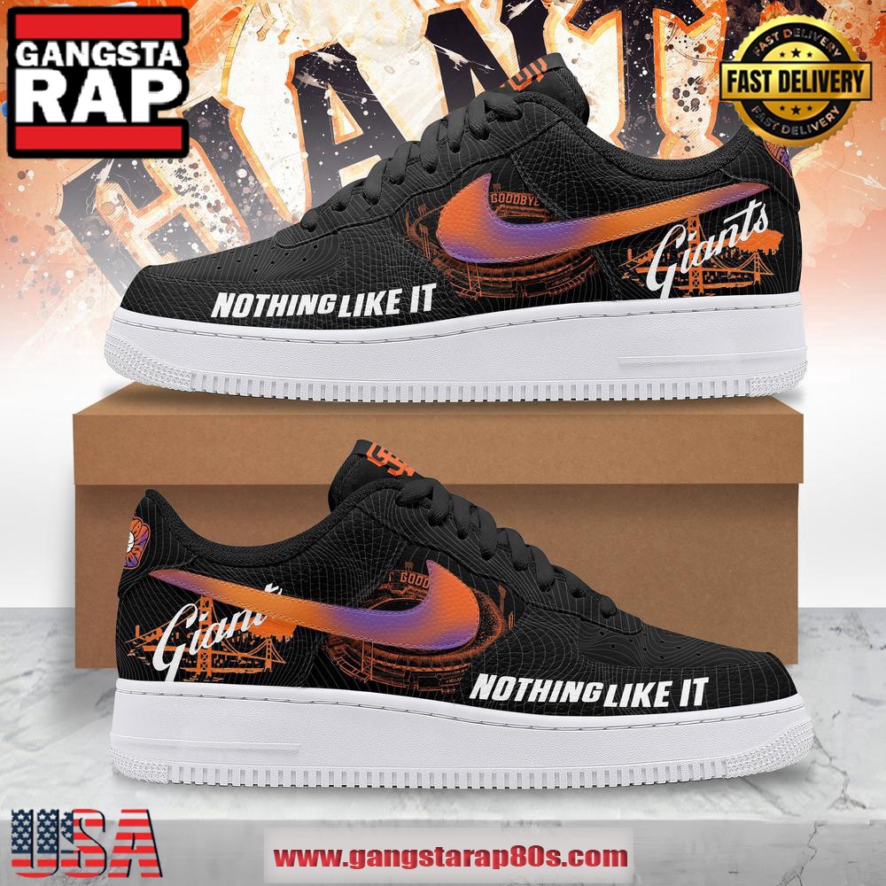 San Francisco Giants Nothing Like It Air Force 1 Running Sneakers Shoes