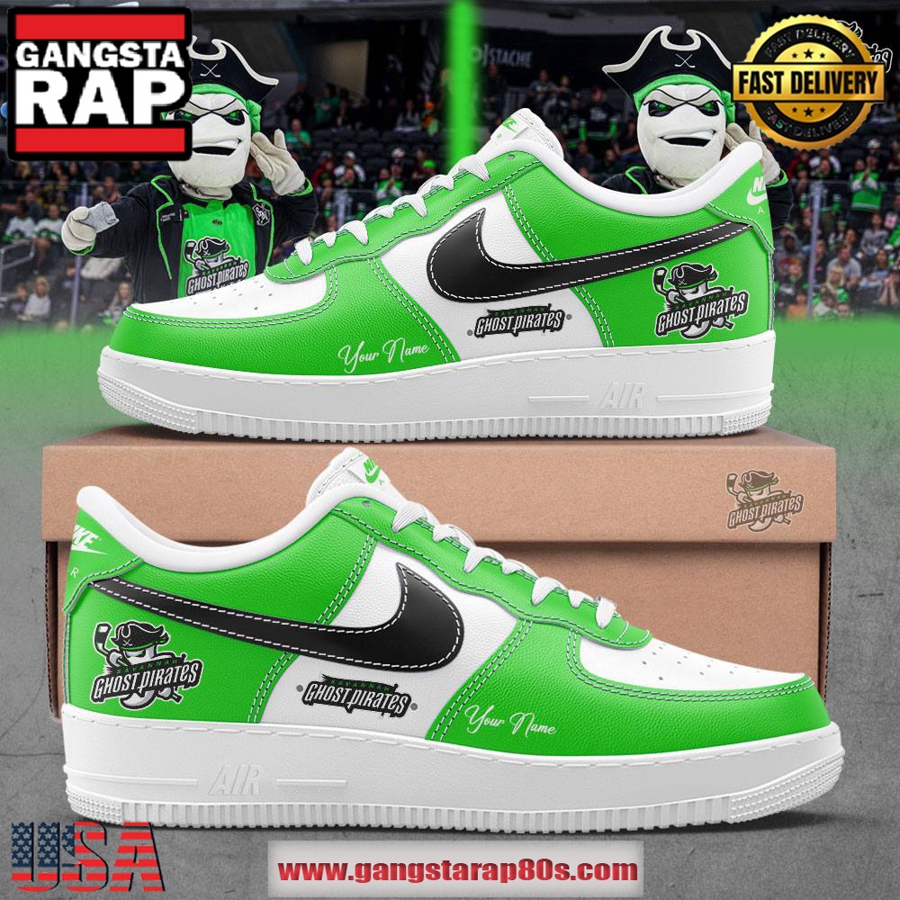 Savannah Ghost Pirates Custom Name Air Force 1 Running Sneakers Shoes