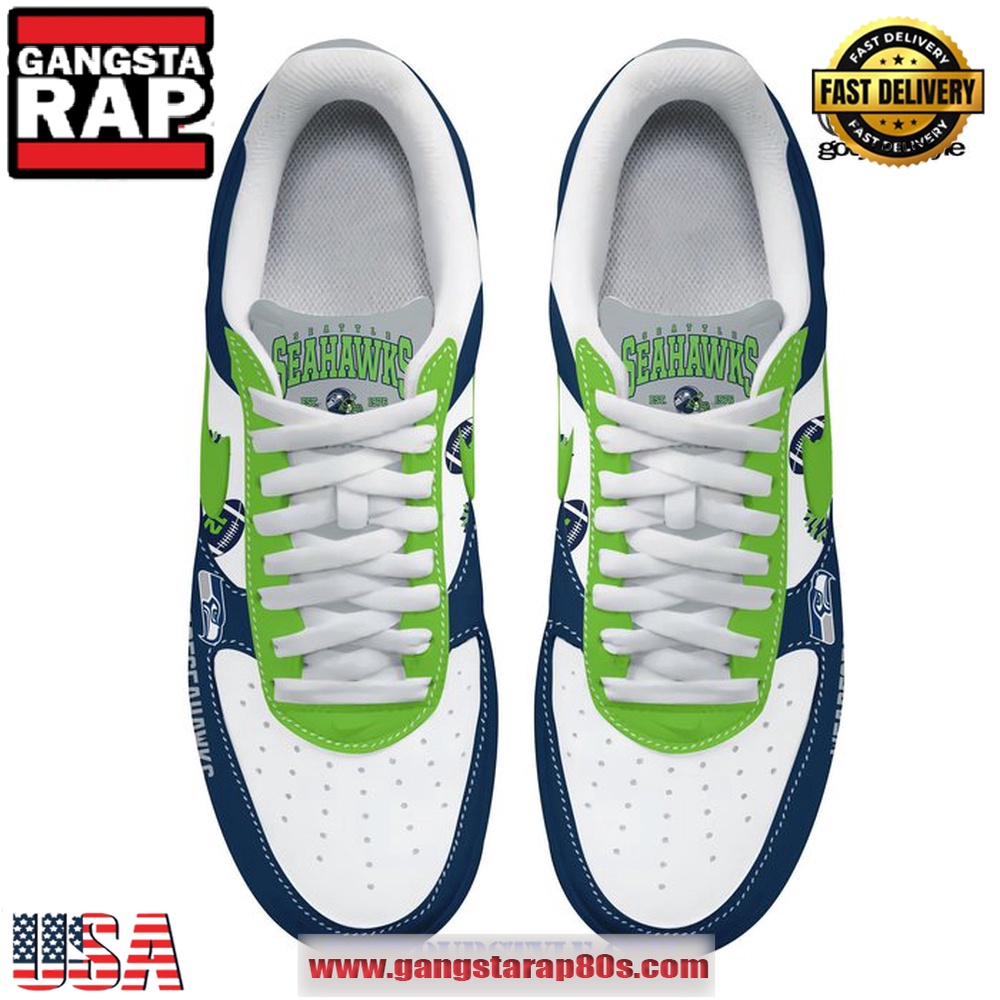 Seattle Seahawks Go Hawks Limited Air Force 1 Running Sneakers Shoes