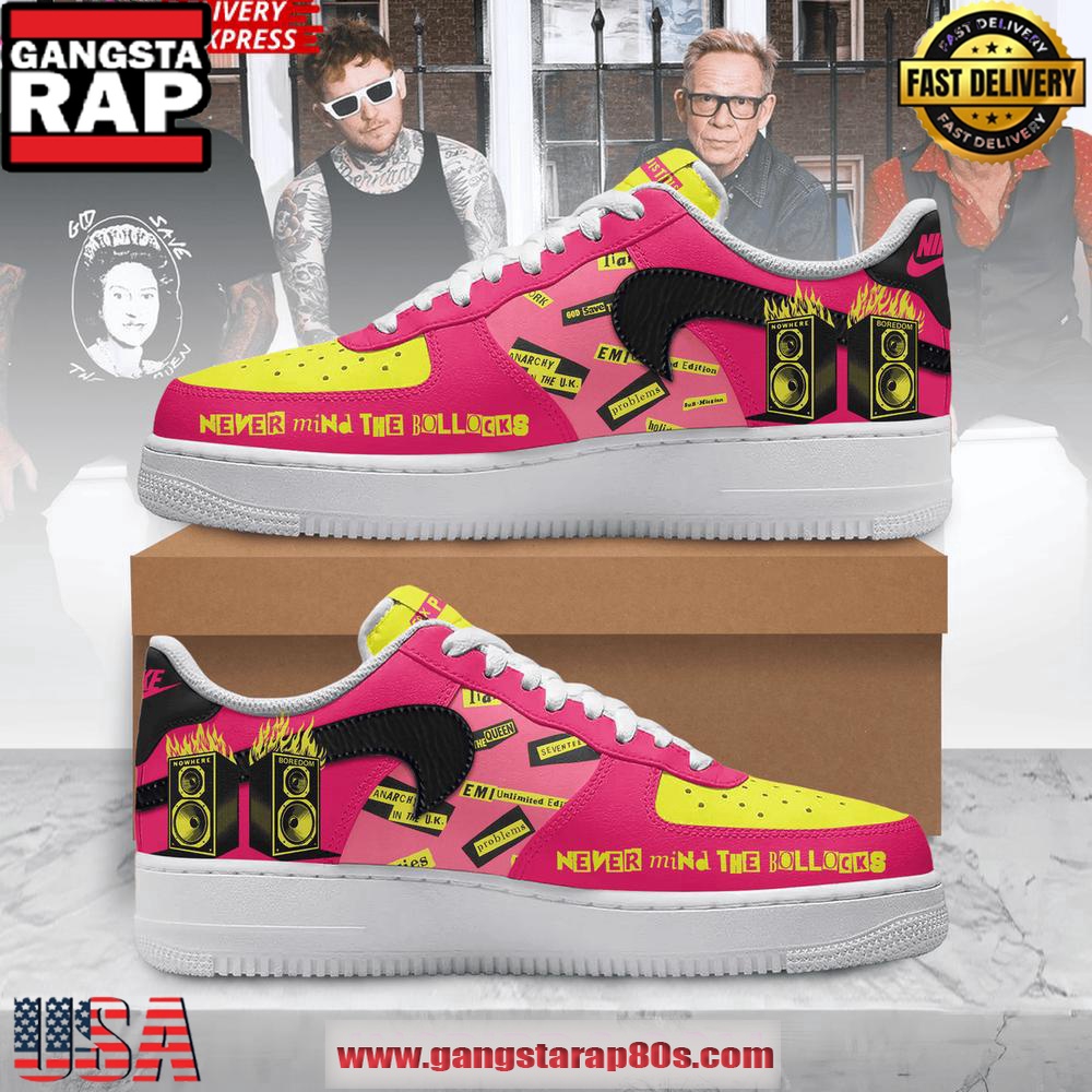 Sex Pistols Never Mind the Bollocks Air Force 1 Sneakers Shoes
