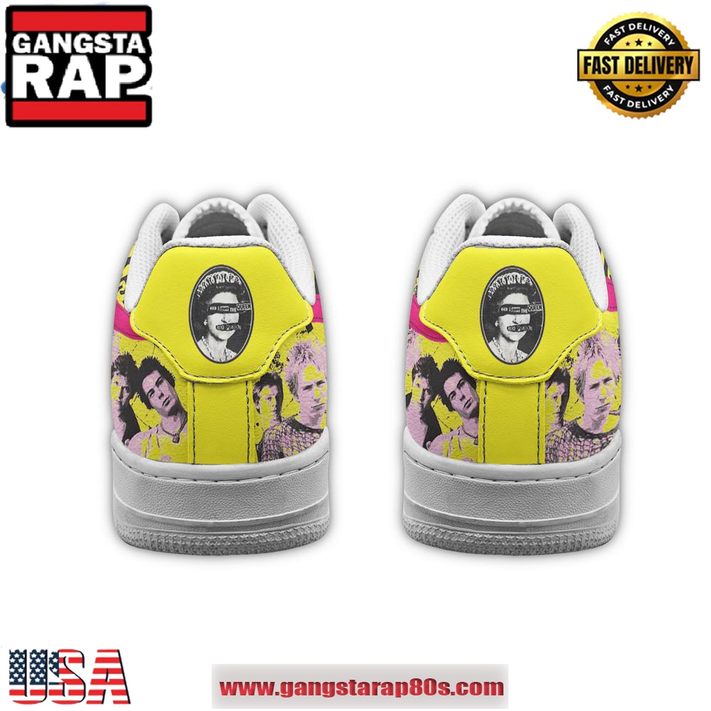 Sex Pistols We Are Into Chaos Limited Edition Air Force 1 Running Sneakers Shoes Sex Pistols We Are Into Chaos Limited Edition Air Force 1 Running Sneakers Shoes
