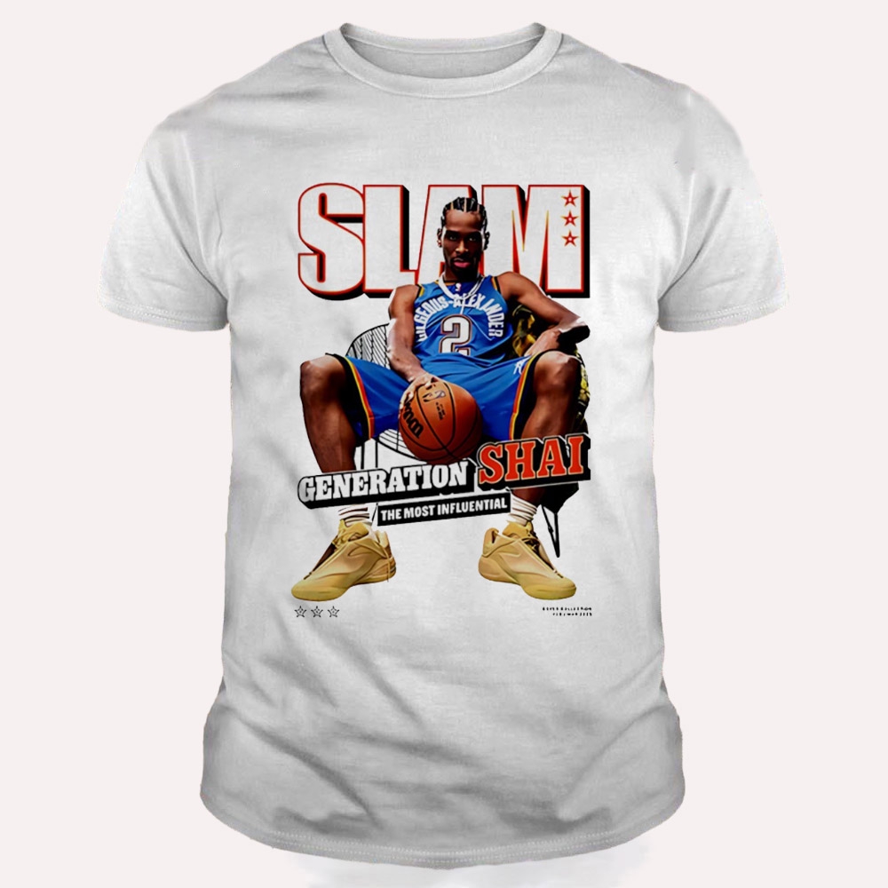 Shai Gilgeous-alexander Oklahoma City Thunder Slam the Most Influential T Shirt