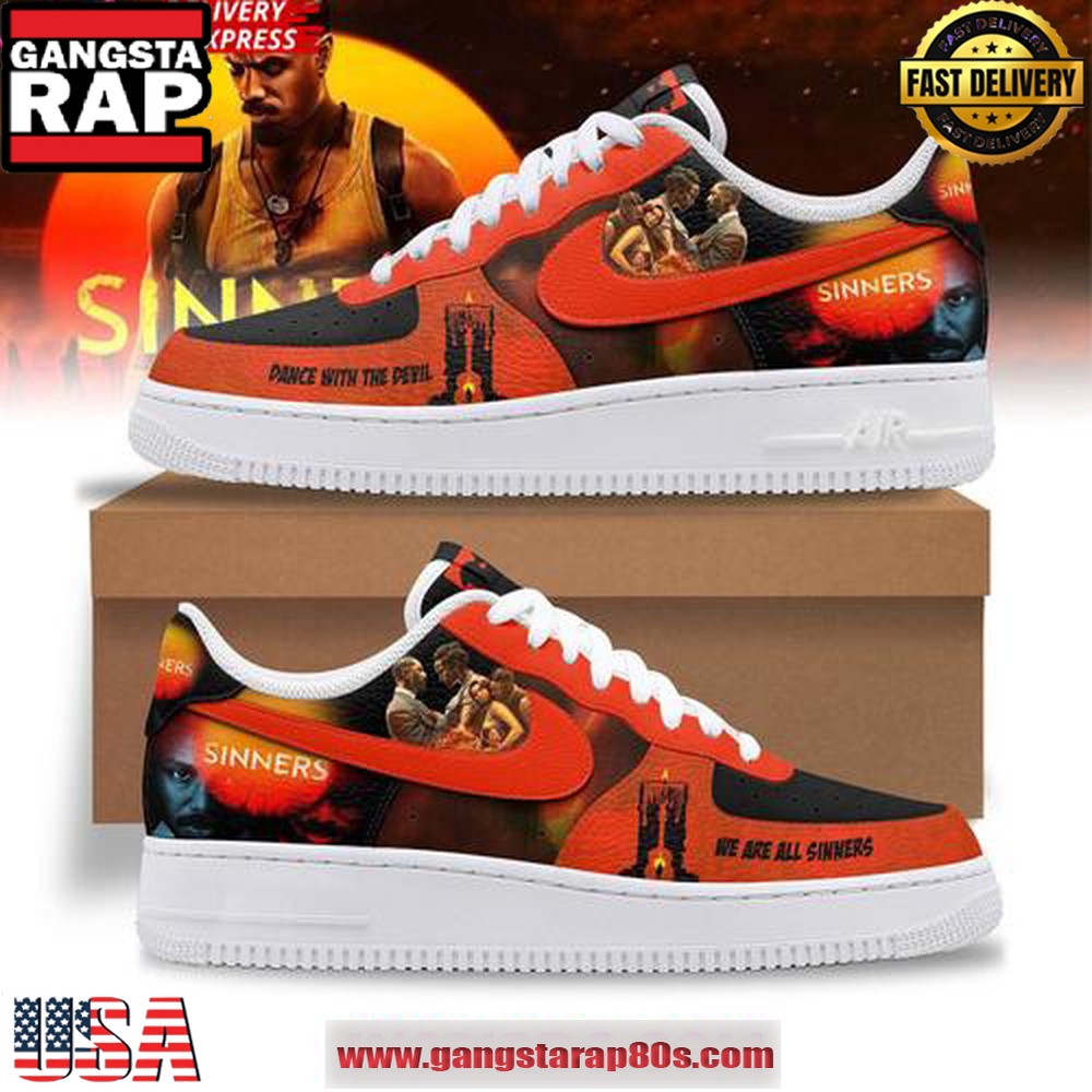 Sinners Limited Edition Air Force 1 Sneakers Shoes
