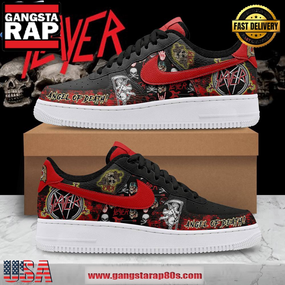 Slayer Angel Of Death Air Force 1 Running Sneakers Shoes