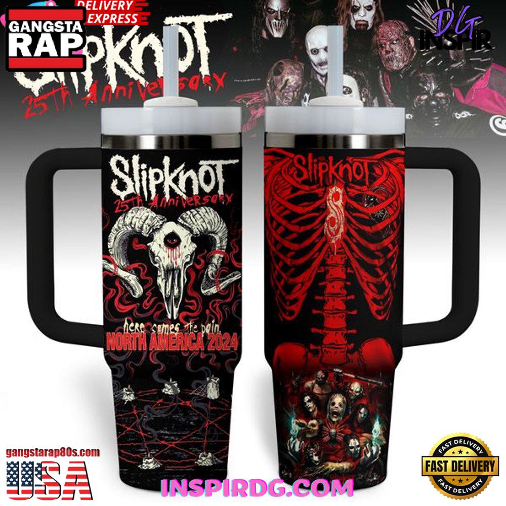 Slipknot Music Custom Stanley Quencher 40oz Stainless Steel Tumbler Slipknot Music Custom Stanley Quencher 40oz Stainless Steel Tumbler