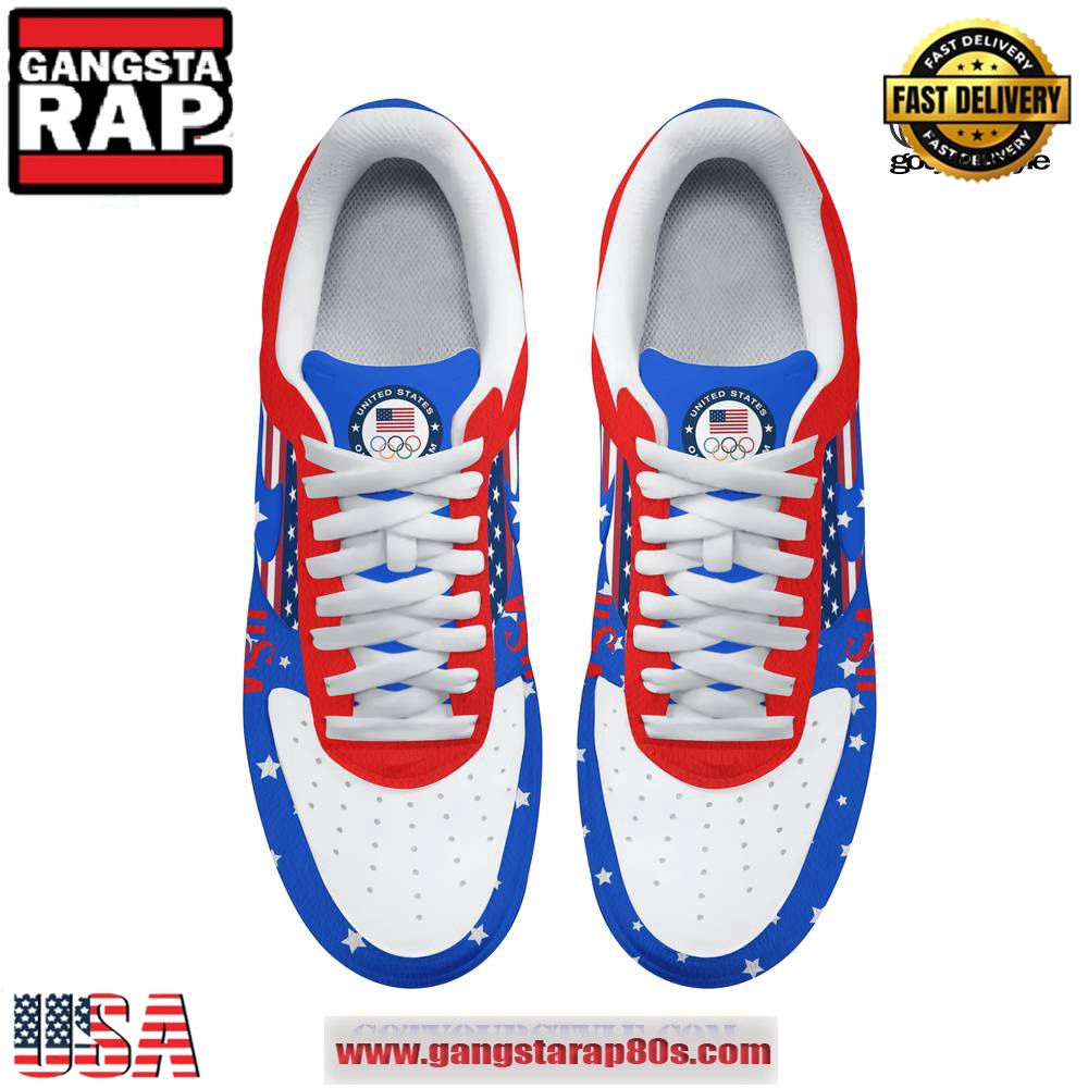 Snoop Dogg USA Smoke Olympic Games Limited Air Force 1 Running Sneakers Shoes