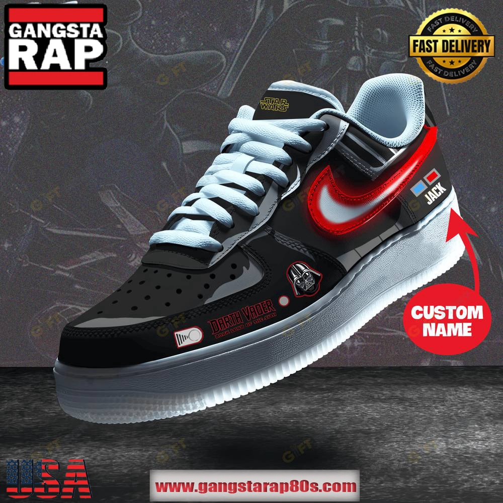 Star Wars Darth Vader Limited Edition Air Force 1 Running Sneakers Shoes Star Wars Darth Vader Limited Edition Air Force 1 Running Sneakers Shoes