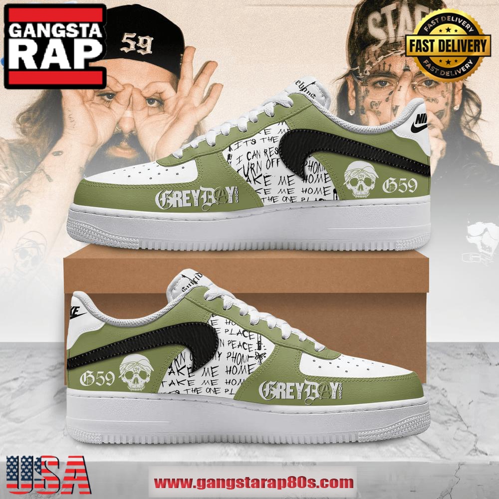Suicideboys Grey Day Tour 2025 Limited Edition Air Force 1 Running Sneakers Shoes