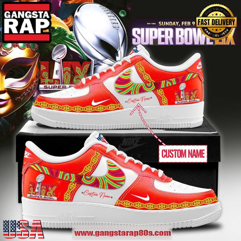 Super Bowl LIX 2025 Special Edition Air Force 1 Running Sneakers Shoes