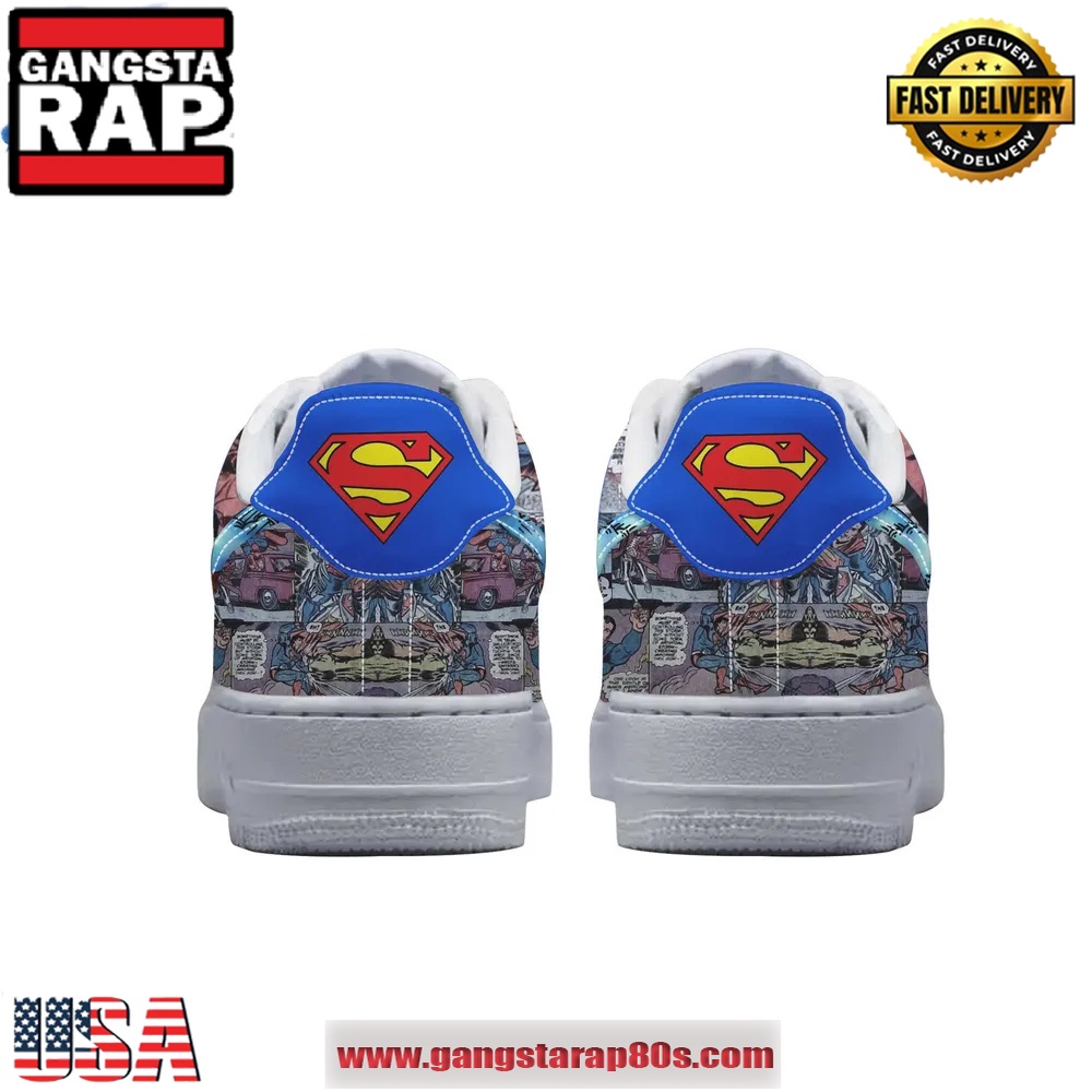 Superman The American Way Limited Edition Air Force 1 Running Sneakers Shoes Superman The American Way Limited Edition Air Force 1 Running Sneakers Shoes