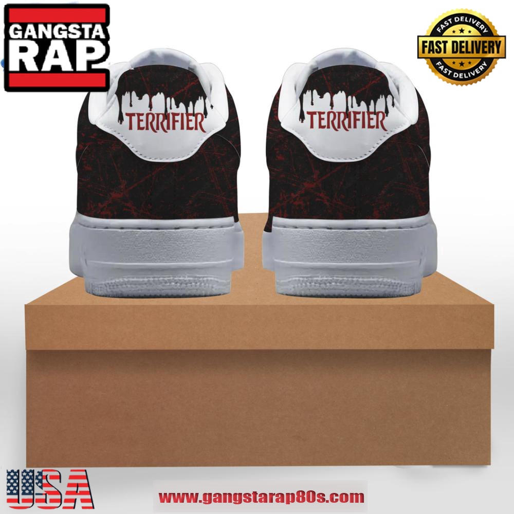Terrifier Art The Clown Limited Edition Air Force 1 Running Sneakers Shoes Terrifier Art The Clown Limited Edition Air Force 1 Running Sneakers Shoes