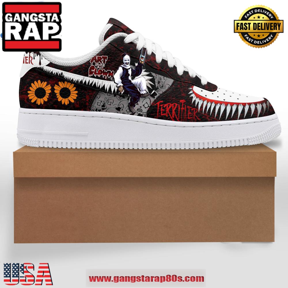 Terrifier Art The Clown Limited Edition Air Force 1 Running Sneakers Shoes