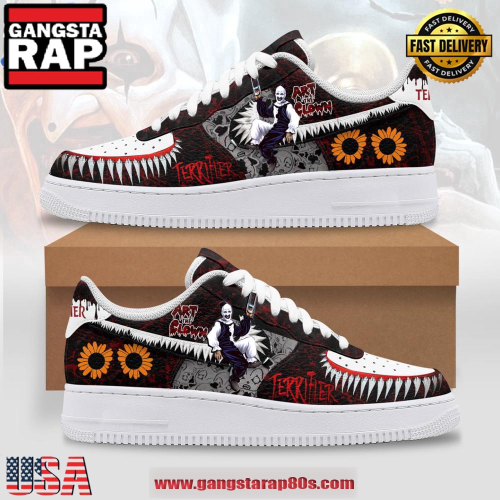 Terrifier Art The Clown Limited Edition Air Force 1 Running Sneakers Shoes