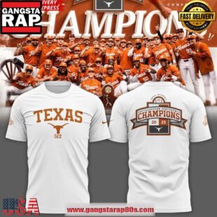 Texas Longhorns Sec Regular Season Title Special White Unisex T Shirt
