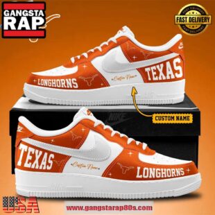 Texas Longhorns Special Limited Edition Air Force 1 Sneakers Running Sneakers Shoes