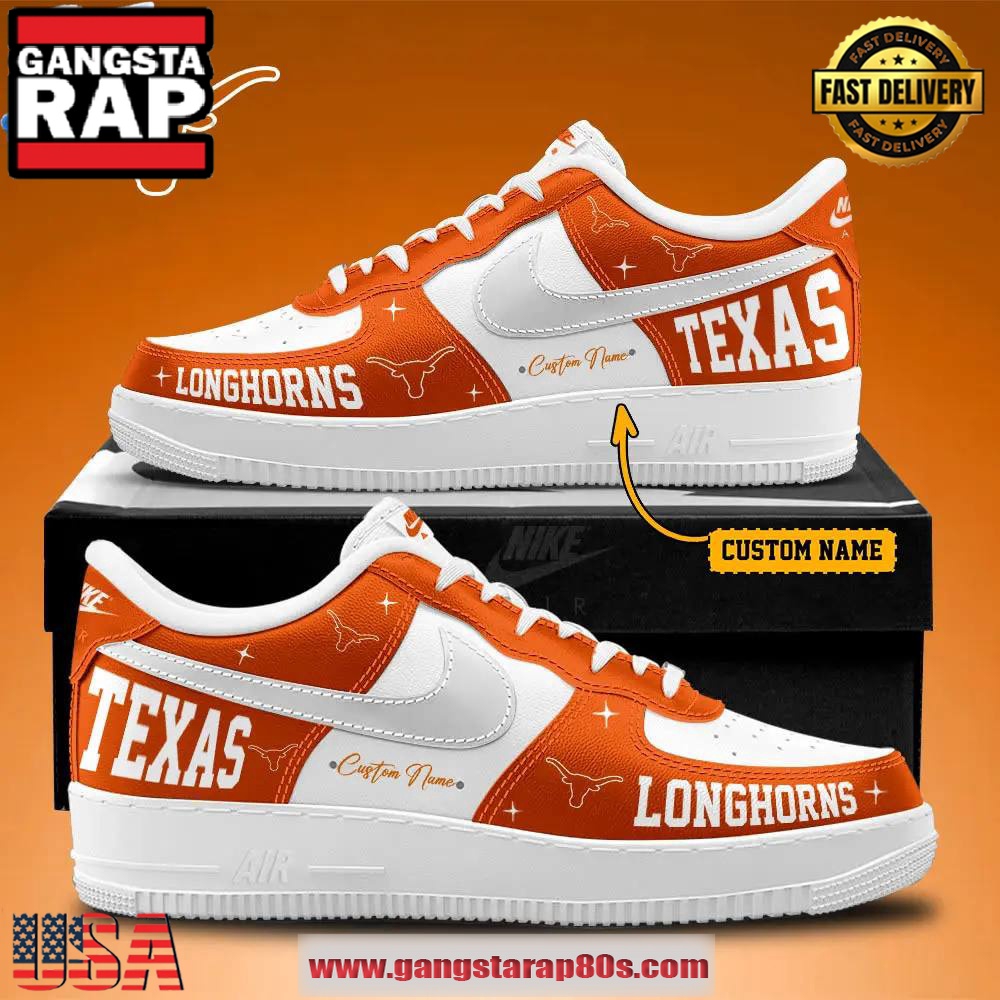 Texas Longhorns Special Limited Edition Air Force 1 Sneakers Running Sneakers Shoes Texas Longhorns Special Limited Edition Air Force 1 Sneakers Running Sneakers Shoes