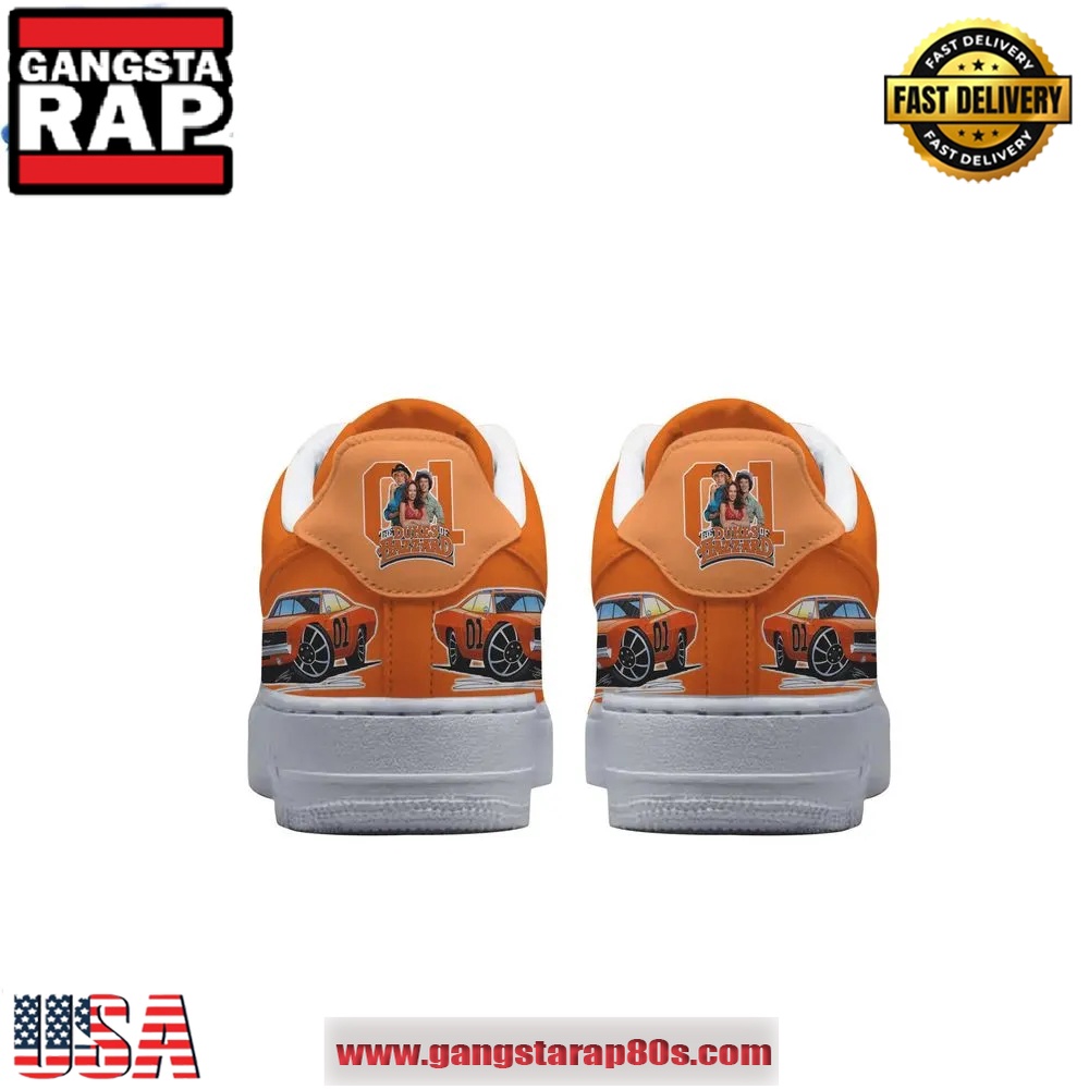 The Dukes of Hazzard General Lee Air Force 1 Running Sneakers Shoes The Dukes of Hazzard General Lee Air Force 1 Running Sneakers Shoes