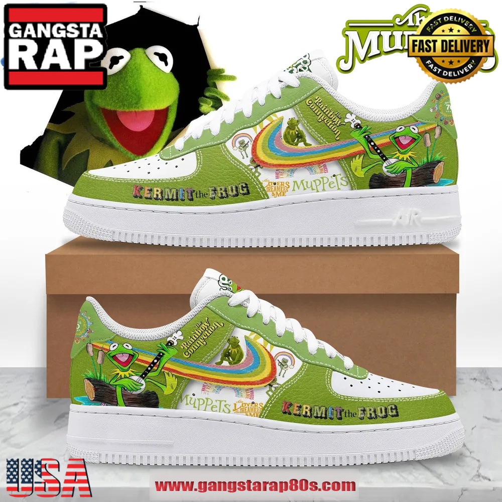 The Muppets Rainbow Connection Air Force 1 Running Sneakers Shoes