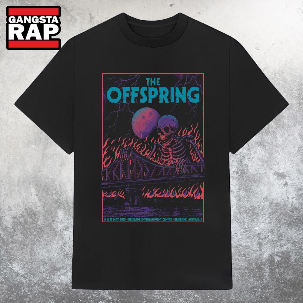 The Offspring Brisbane Entertainment Centre Brisbane, Australia May 14 & 15 2025 Tour T Shirt The Offspring Brisbane Entertainment Centre Brisbane, Australia May 14 & 15 2025 Tour T Shirt